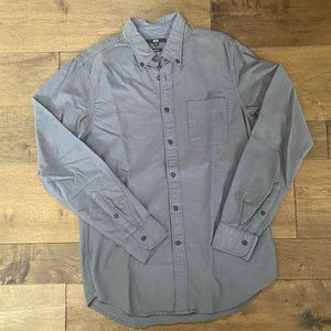 Heather Gray Button-down